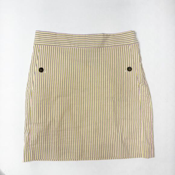 J CREW Striped Mini Skirt - Picture 1 of 4